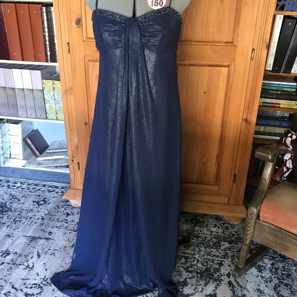 David's Bridal Dresses & Skirts - David’s Bridal Evening Gown, Navy, Size 10